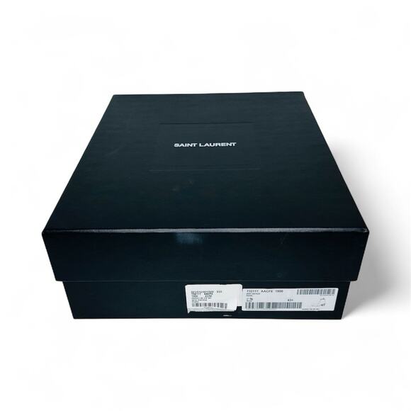 NIB Saint Laurent Vassili Boots EU 43.5 US 10.5 Smooth Leather Ivory White $1250 - Picture 13 of 13